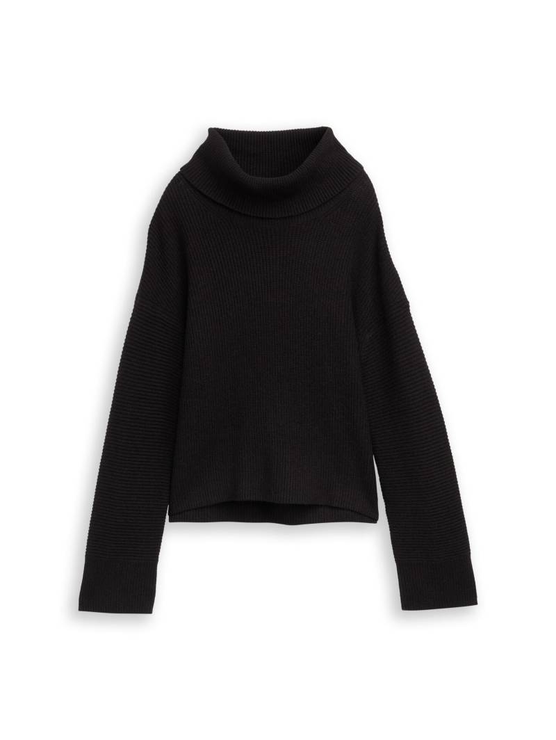 Tom Tailor - Oversize Rollkragenpullover deep black - Gr. - XL von Tom Tailor