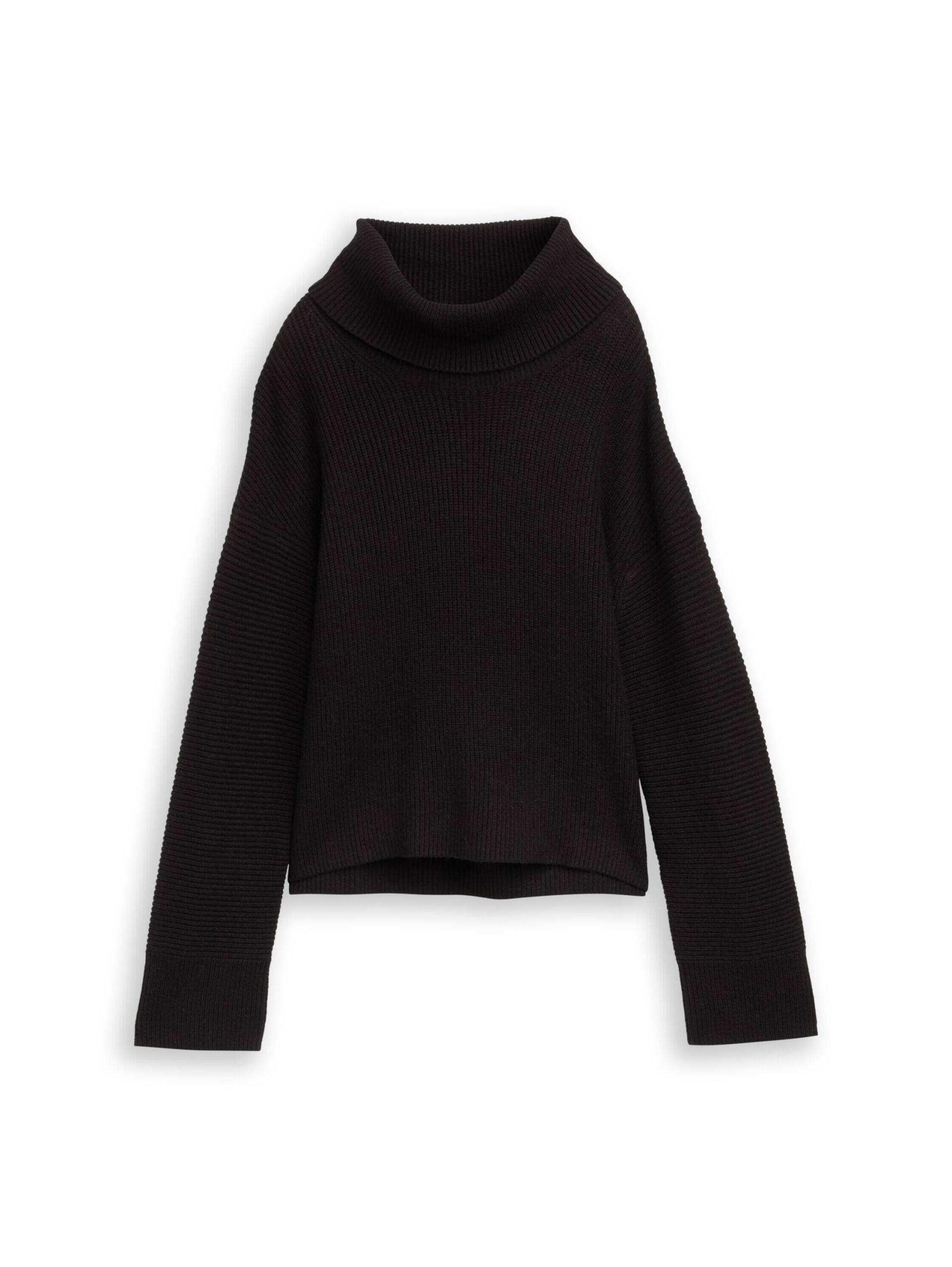 Tom Tailor - Oversize Rollkragenpullover deep black - Gr. - XXXL von Tom Tailor