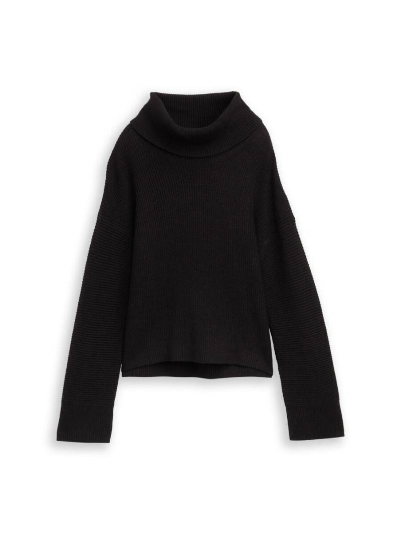 Tom Tailor - Oversize Rollkragenpullover schwarz - Gr. - XS von Tom Tailor