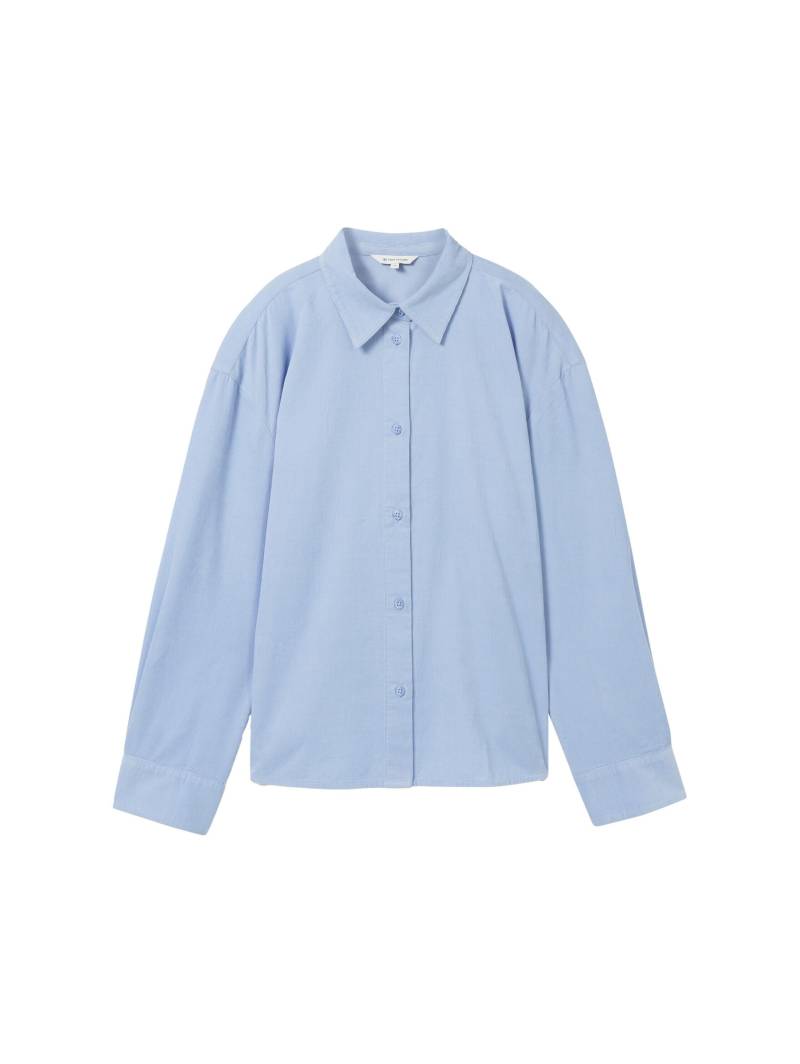 Tom Tailor - Oversized Kord Bluse calm blue - Gr. - 40 von Tom Tailor