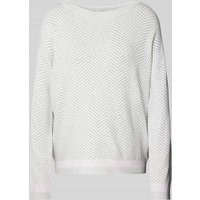 Tom Tailor Oversized Strickpullover mit U-Boot-Ausschnitt in Hellgrau, Größe XXL von Tom Tailor