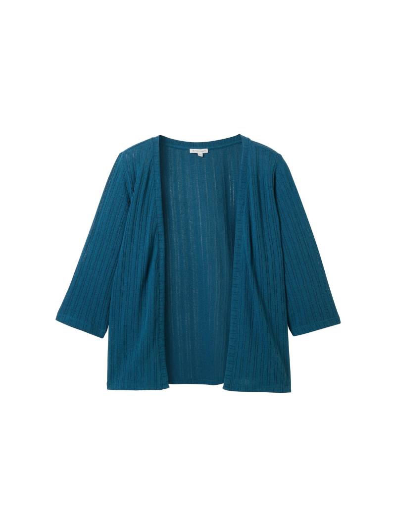 Tom Tailor - Plus Size - 3/4 Arm Cardigan moss blue - Gr. - 48 von Tom Tailor