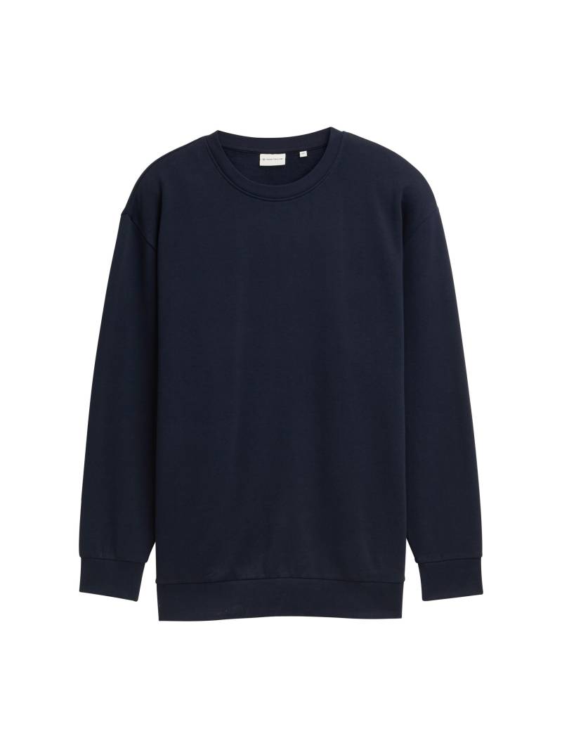 Tom Tailor - Plus Size - Basic Sweatshirt in Unifarben sky captain blue - Gr. - 4XL von Tom Tailor