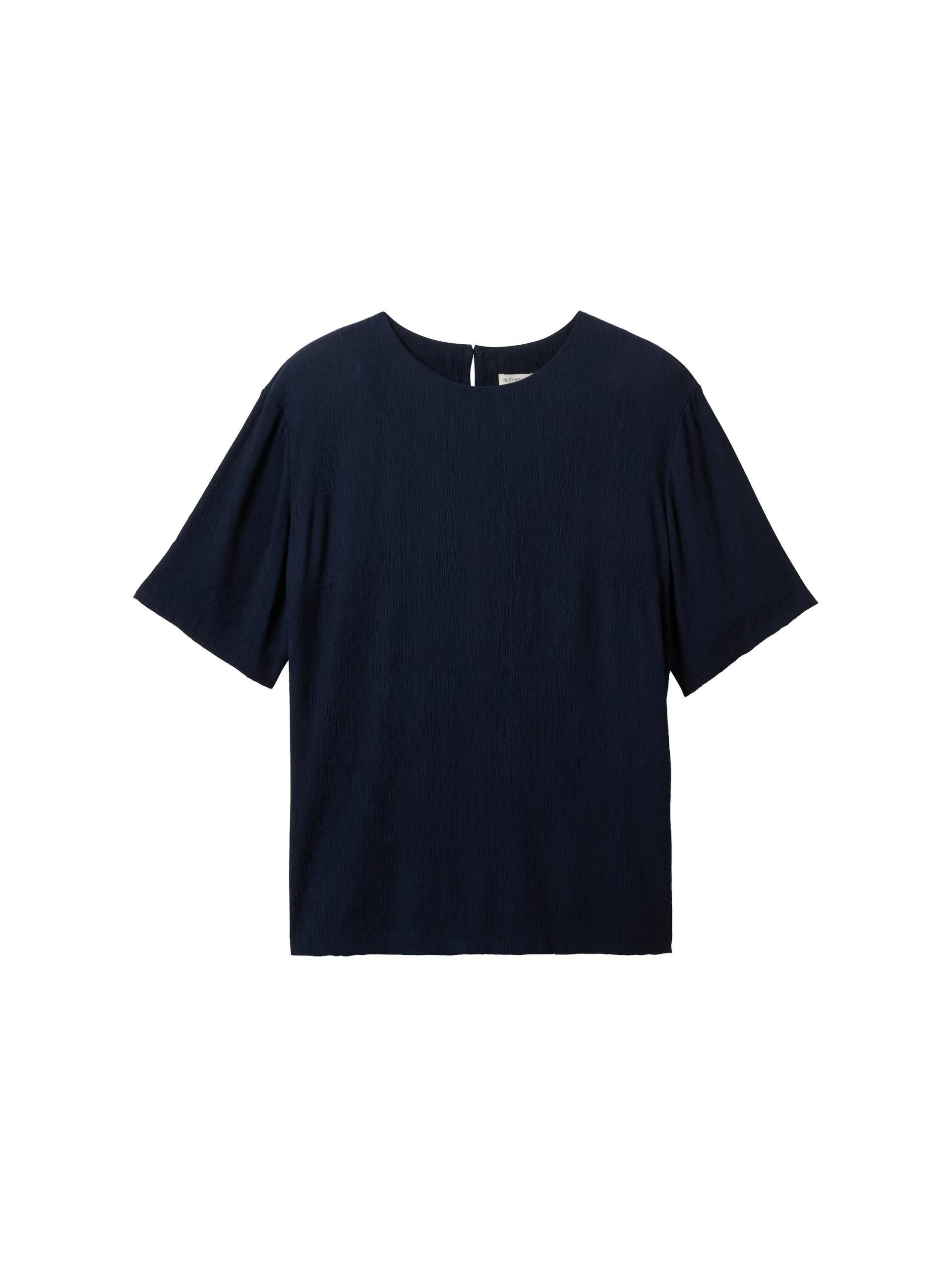 Tom Tailor - Plus Size - Bluse mit Crinkle Struktur sky captain blue - Gr. - 54 von Tom Tailor