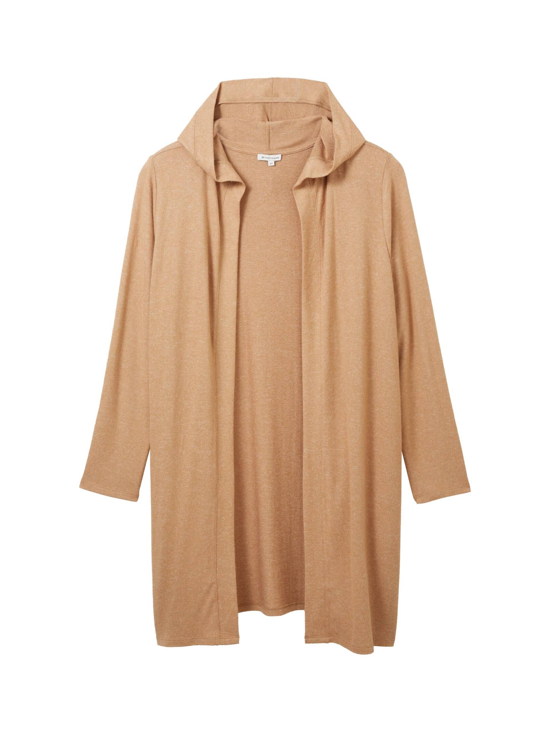 Tom Tailor - Plus Size - Langer Cardigan blush mahogany melange - Gr. - 46 von Tom Tailor