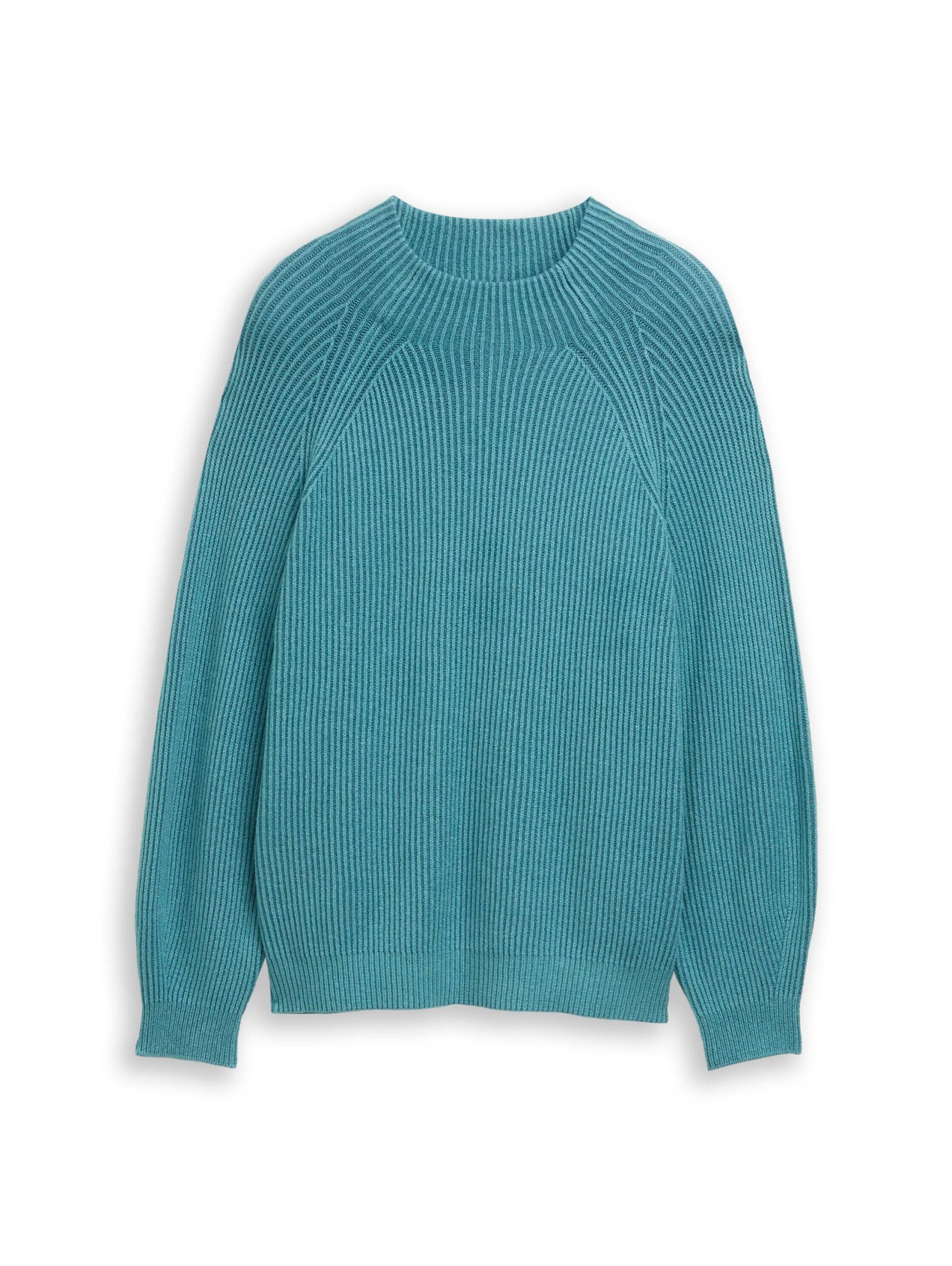 Tom Tailor - Plus Size - Loose Fit Strickpullover mit Stehkragen - Gr. - 46 von Tom Tailor