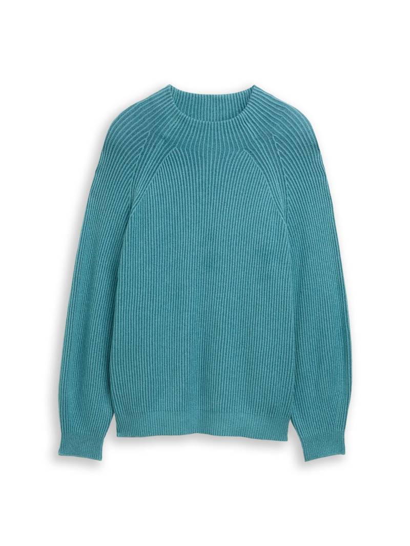 Tom Tailor - Plus Size - Loose Fit Strickpullover mit Stehkragen - Gr. - 46 von Tom Tailor