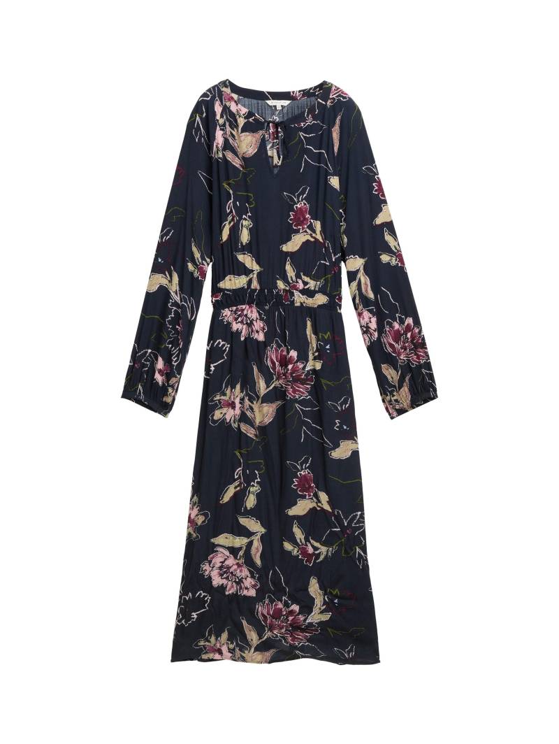 Tom Tailor - Plus Size - Maxi-Kleid mit Blumenmuster big flower design - Gr. - 52 von Tom Tailor
