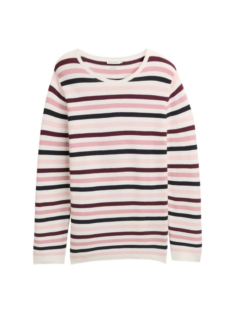 Tom Tailor - Plus Size - Strickpullover aus Bio-Baumwolle rose ottoman knit - Gr. - 44 von Tom Tailor