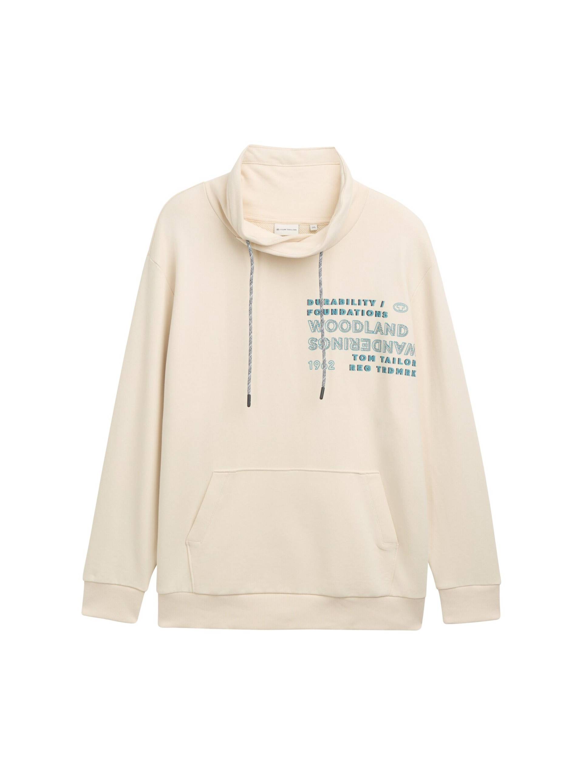 Tom Tailor - Plus Size - Sweatshirt mit Print smooth light sand - Gr. - 3XL von Tom Tailor