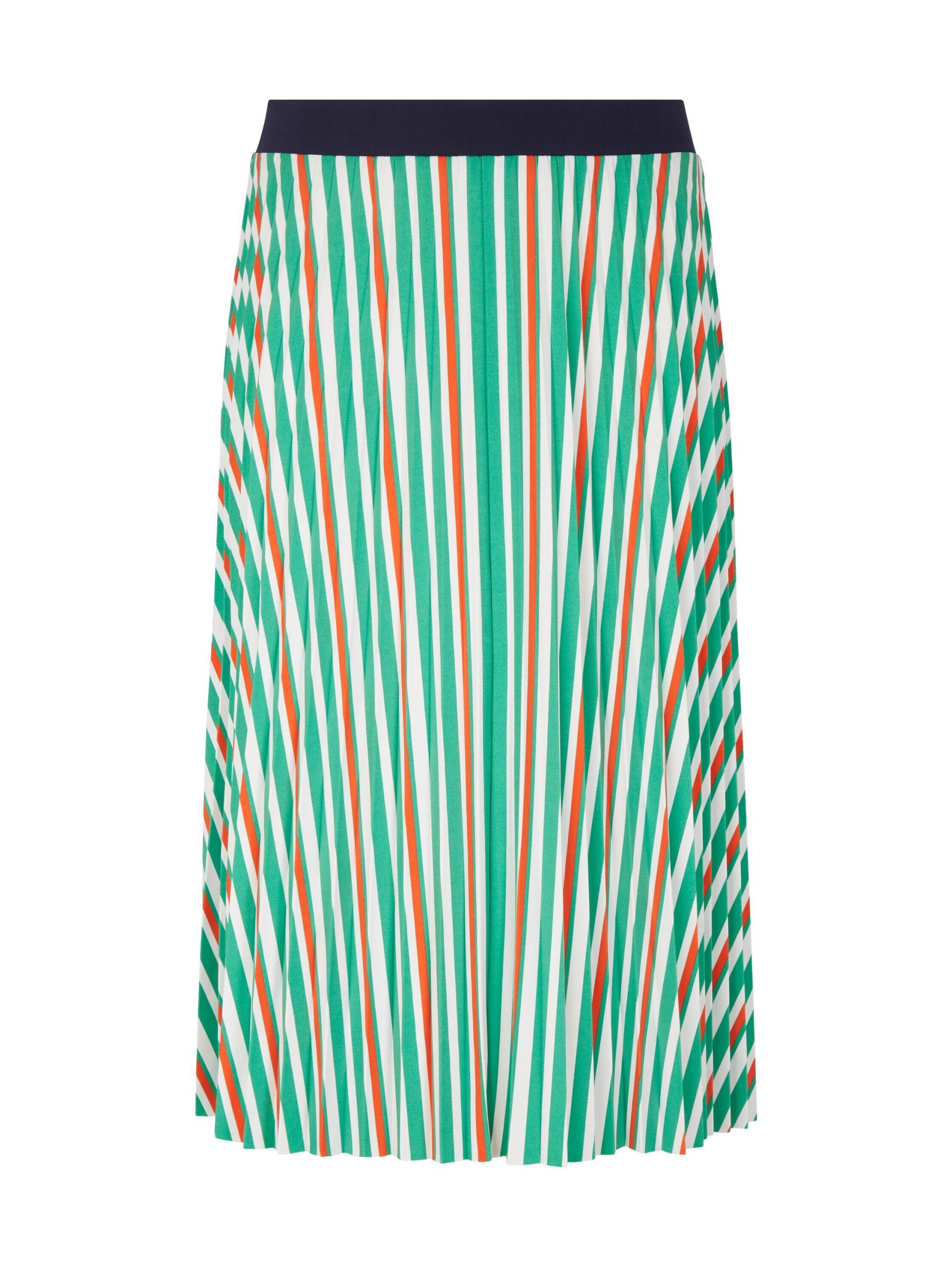 Tom Tailor - Plus Size - gestreifter Plissée-Maxi-Rock multicolor vertical stripe - Gr. - 52 von Tom Tailor