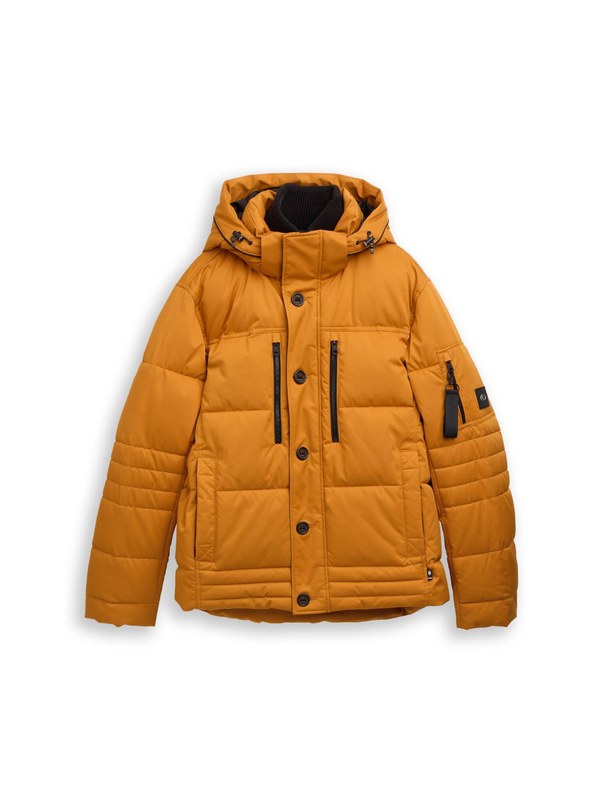Tom Tailor - Puffer-Jacke mit abnehmbarer Kapuze peanut butter brown - Gr. - XXL von Tom Tailor