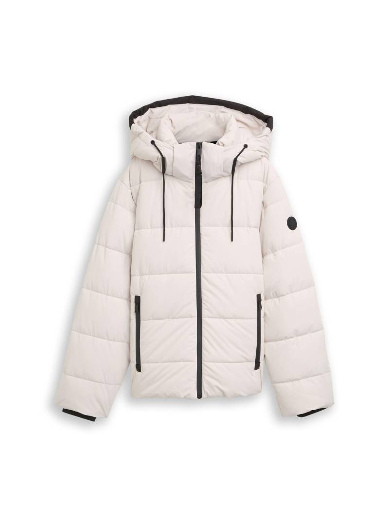 Tom Tailor - Puffer-Jacke mit wasserabweisender Funktion cold beige - Gr. - XXL von Tom Tailor