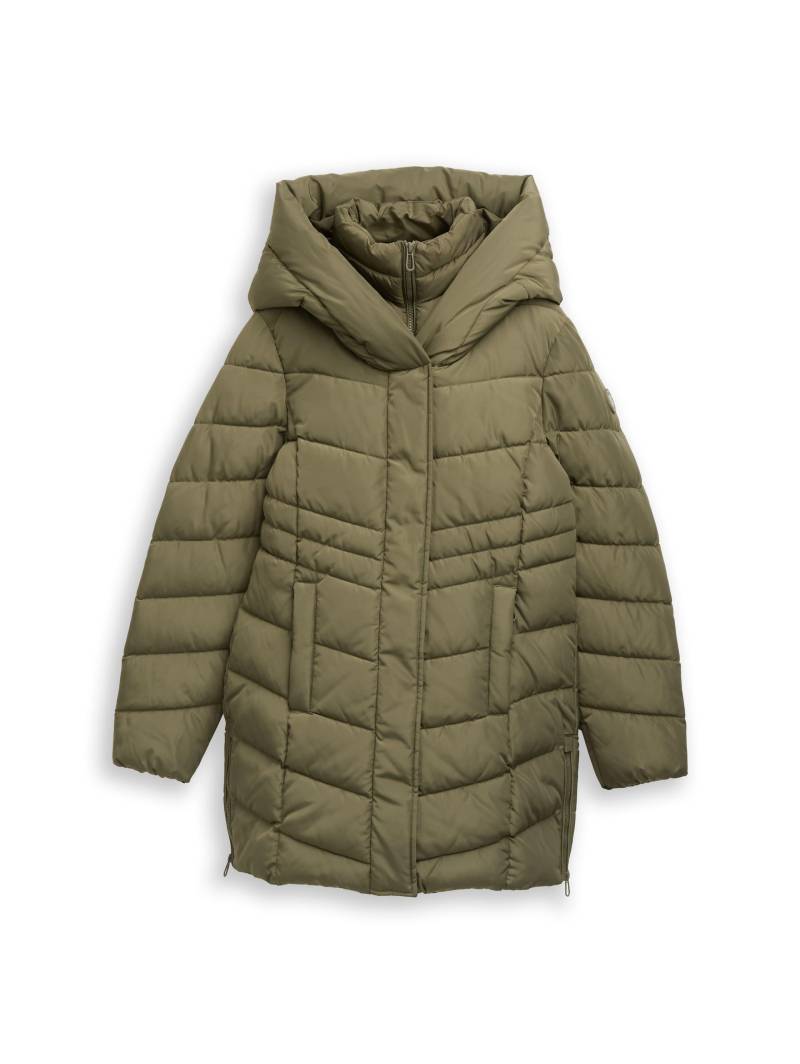 Tom Tailor - Puffer-Mantel im 2-in-1-Look jungle soil green - Gr. - M von Tom Tailor