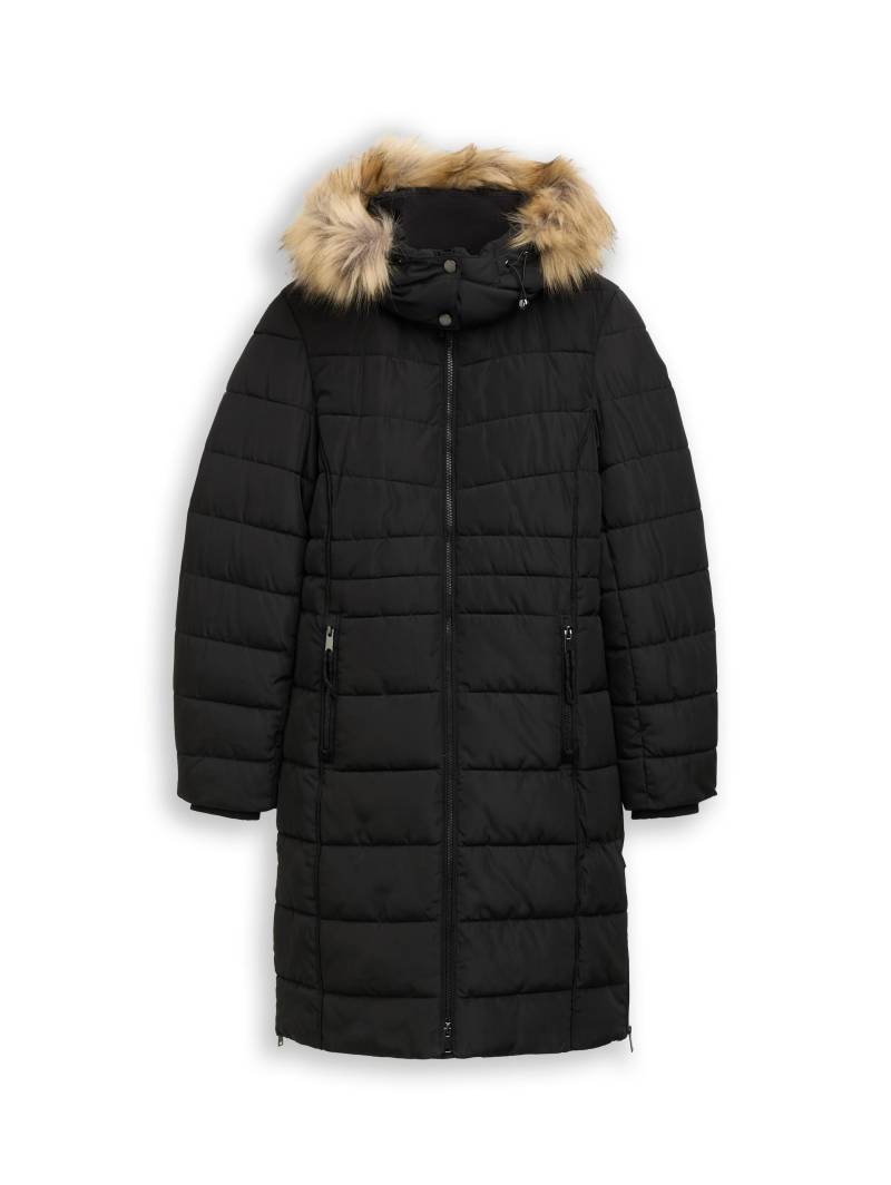 Tom Tailor - Puffer-Mantel mit abnehmbarer Kapuze deep black - Gr. - XXL von Tom Tailor