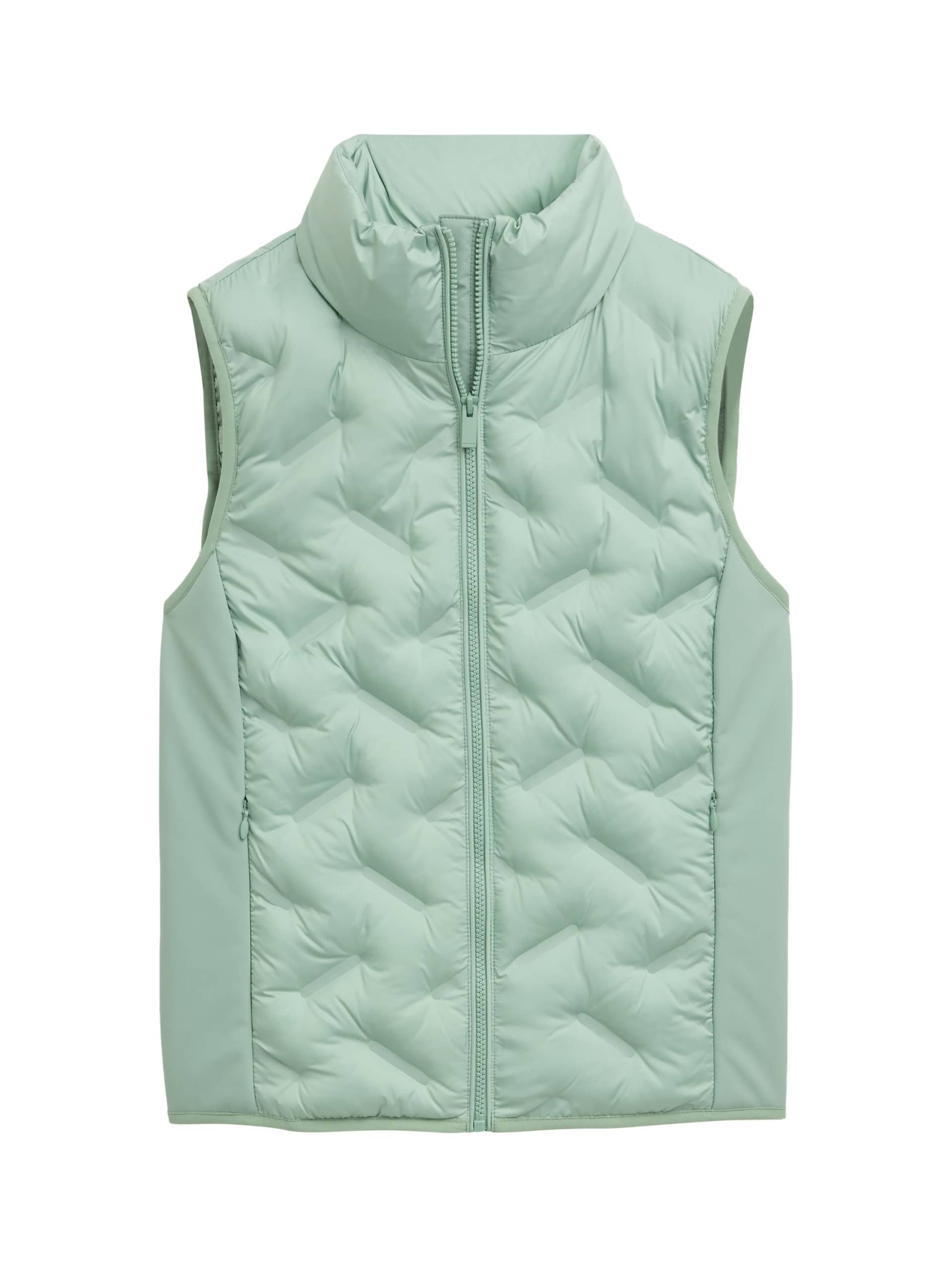 Tom Tailor - Puffer-Weste mit wasserabweisenden Funktion dust green - Gr. - S von Tom Tailor