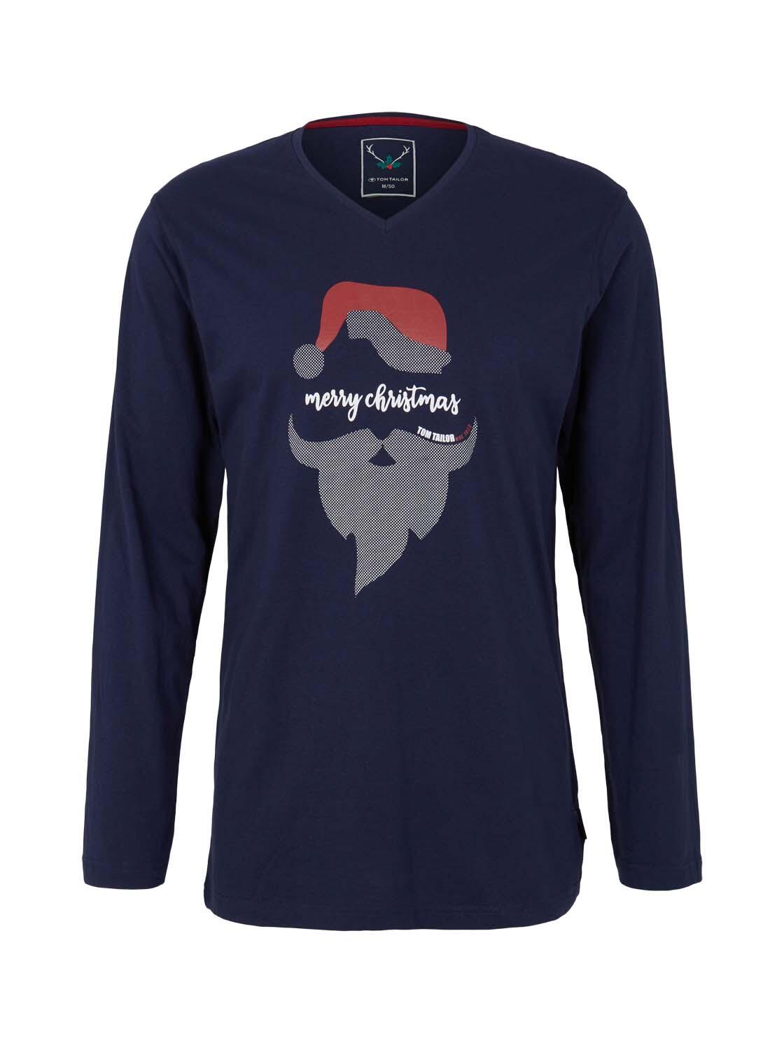 Tom Tailor - Pyjama Langarmshirt blue-dark-solid von Tom Tailor