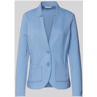 Tom Tailor Regular Fit Blazer mit Baumwoll-Anteil in Hellblau, Größe M von Tom Tailor