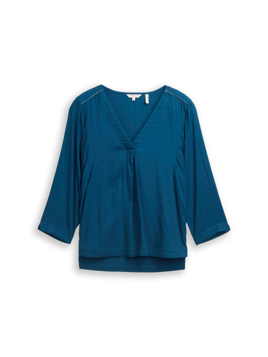 Tom Tailor - Regular Fit Bluse aus Viskose blau - Gr. - 38 von Tom Tailor