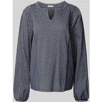 Tom Tailor Regular Fit Blusenshirt Bio-Baumwoll-Anteil in Dunkelblau, Größe XS von Tom Tailor