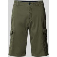 Tom Tailor Regular Fit Cargoshorts mit Cargotaschen in Oliv, Größe 32 von Tom Tailor