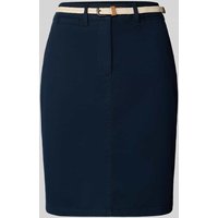 Tom Tailor Regular Fit Chino-Rock aus Baumwoll-Mix in Dunkelblau, Größe 36 von Tom Tailor