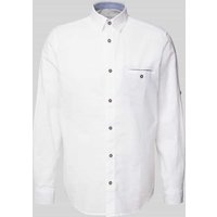Tom Tailor Regular Fit Freizeithemd aus Flammgarn in Weiss, Größe XXL von Tom Tailor