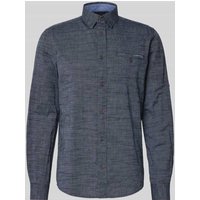 Tom Tailor Regular Fit Freizeithemd aus reiner Baumwolle in Dunkelblau, Größe XXL von Tom Tailor