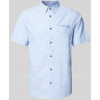 Tom Tailor Regular Fit Freizeithemd mit Allover-Muster in Hellblau, Größe S Tom Tailor Regular Fit Freizeithemd mit Allover-Muster in Hellblau, Größe S von Tom Tailor