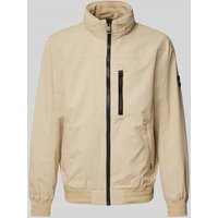 Tom Tailor Regular Fit Funktionsjacke aus Stretch-Material in Beige, Größe XL von Tom Tailor