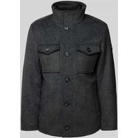 Tom Tailor Regular Fit Jacke mit Wolle in Anthrazit, Größe XXXL von Tom Tailor