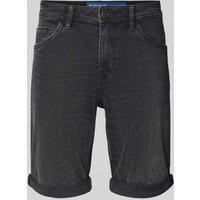 Tom Tailor Regular Fit Jeansshorts im 5-Pocket-Design in Black, Größe 31 von Tom Tailor