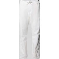 Tom Tailor Regular Fit Leinenhose mit elastischem Bund in Weiss, Größe XXL von Tom Tailor
