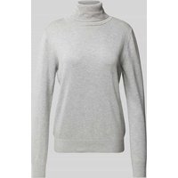 Tom Tailor Regular Fit Rollkragenpullover in unifarbenem Design in Hellgrau Melange, Größe XXL von Tom Tailor