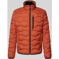 Tom Tailor Regular Fit Steppjacke mit Stehkragen in Orange, Größe L von Tom Tailor