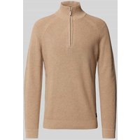 Tom Tailor Regular Fit Strick Troyer in Mittelbraun, Größe XXXL von Tom Tailor