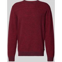Tom Tailor Regular Fit Strickpullover aus reiner Baumwolle in Rot, Größe XXL von Tom Tailor