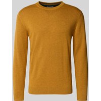 Tom Tailor Regular Fit Strickpullover aus reiner Baumwolle in Senf, Größe XXL von Tom Tailor
