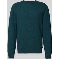 Tom Tailor Regular Fit Strickpullover aus reiner Baumwolle in Smaragd, Größe L von Tom Tailor