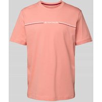 Tom Tailor Regular Fit T-Shirt aus reiner Baumwolle in Koralle, Größe XXL von Tom Tailor