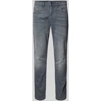 Tom Tailor Regular Slim Fit Jeans mit Stretch-Anteil Modell 'Josh' in Mittelgrau, Größe 34/32 von Tom Tailor