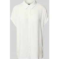 Tom Tailor Relaxed Fit Hemdbluse aus reiner Viskose in Offwhite, Größe 40 von Tom Tailor