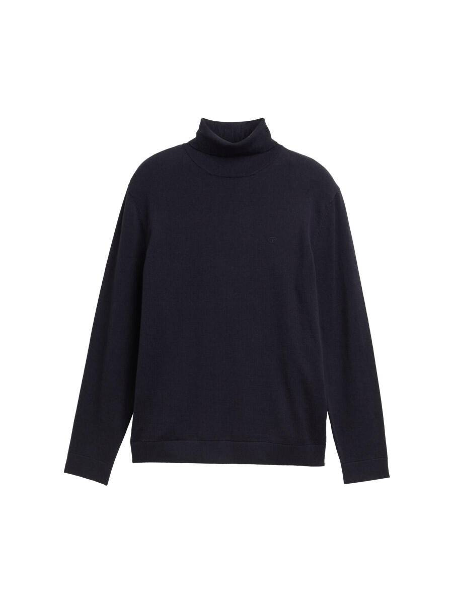 Tom Tailor - Rollkragenpullover aus Baumwolle blau - Gr. - XL von Tom Tailor