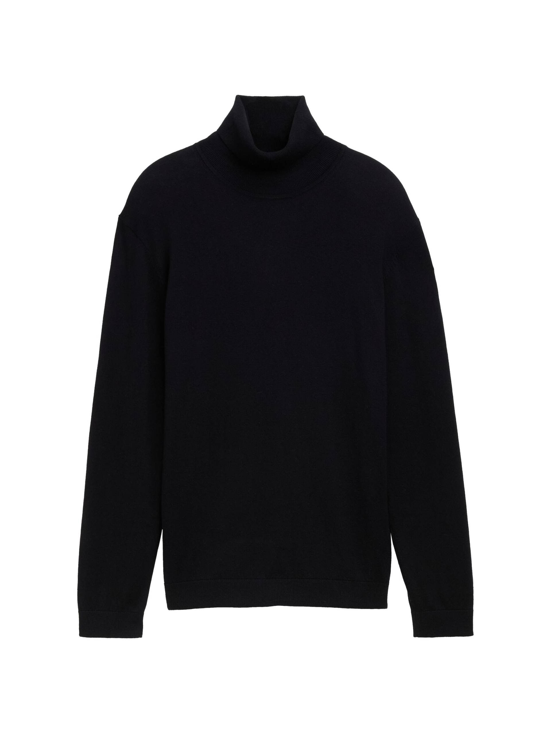 Tom Tailor - Rollkragenpullover mit Cashmere black - Gr. - XXXL von Tom Tailor