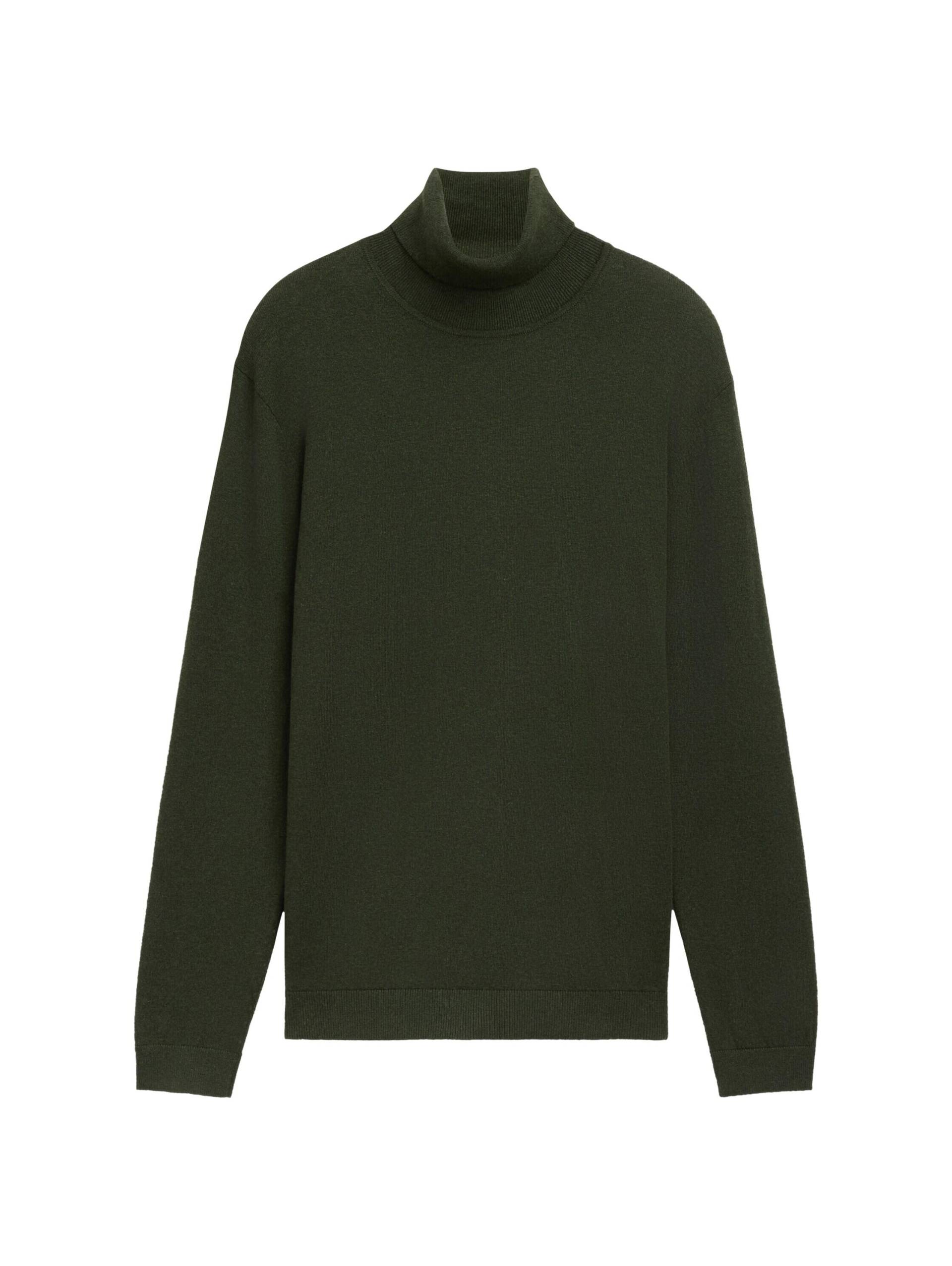 Tom Tailor - Rollkragenpullover mit Cashmere rosin green melange - Gr. - XXXL von Tom Tailor