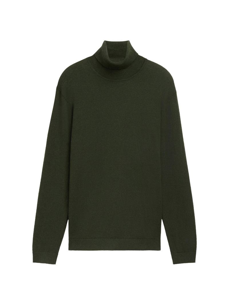 Tom Tailor - Rollkragenpullover mit Cashmere rosin green melange - Gr. - XXXL von Tom Tailor