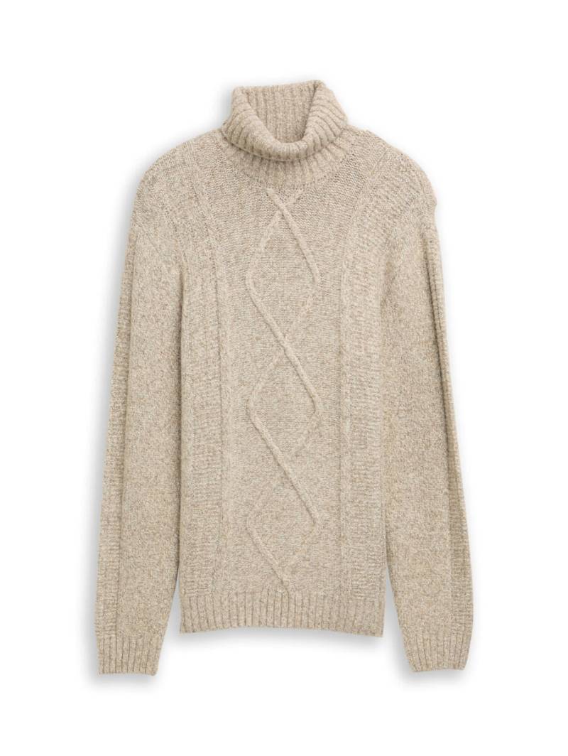 Tom Tailor - Rollkragenpullover weiß - Gr. - S von Tom Tailor