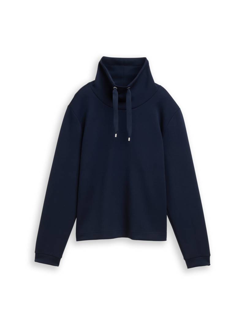Tom Tailor - Scuba Sweatshirt mit Stehkragen sky captain blue - Gr. - XXL von Tom Tailor