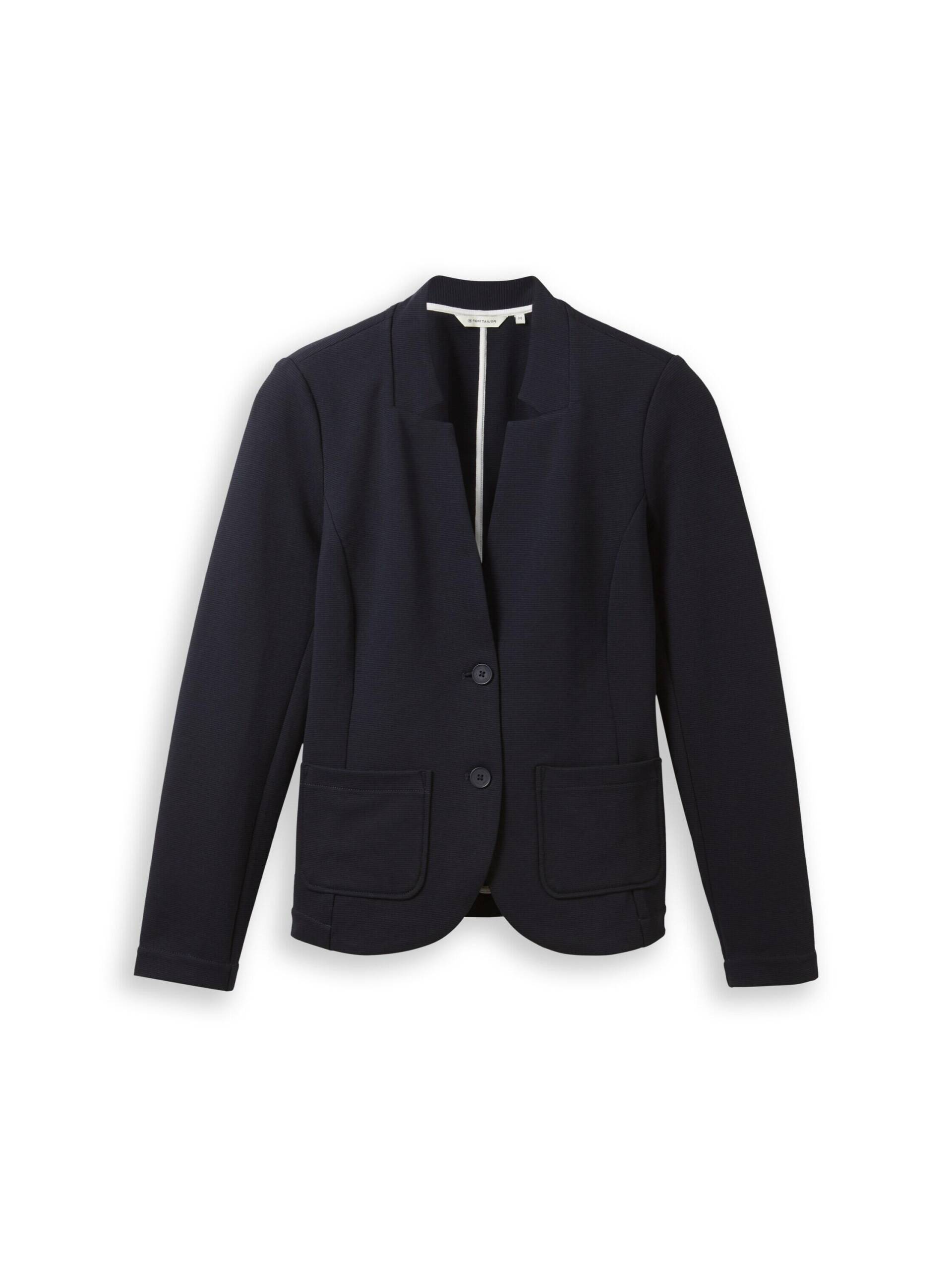 Tom Tailor - Slim Fit Blazer mit Ottoman Struktur sky captain blue - Gr. - M von Tom Tailor