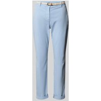 Tom Tailor Slim Fit Chino mit Gürtel in Hellblau, Größe 34/32 von Tom Tailor